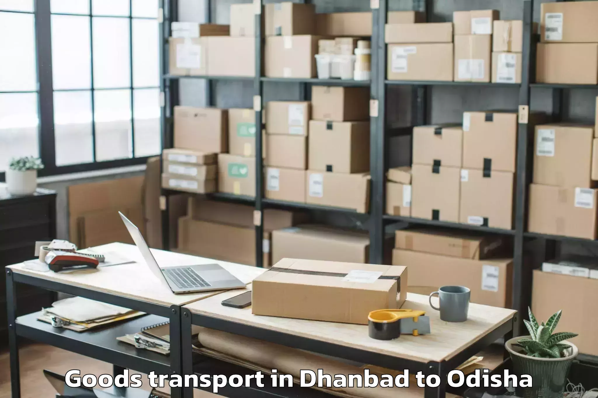 Trusted Dhanbad to Utkal University Bhubaneswar Goods Transport